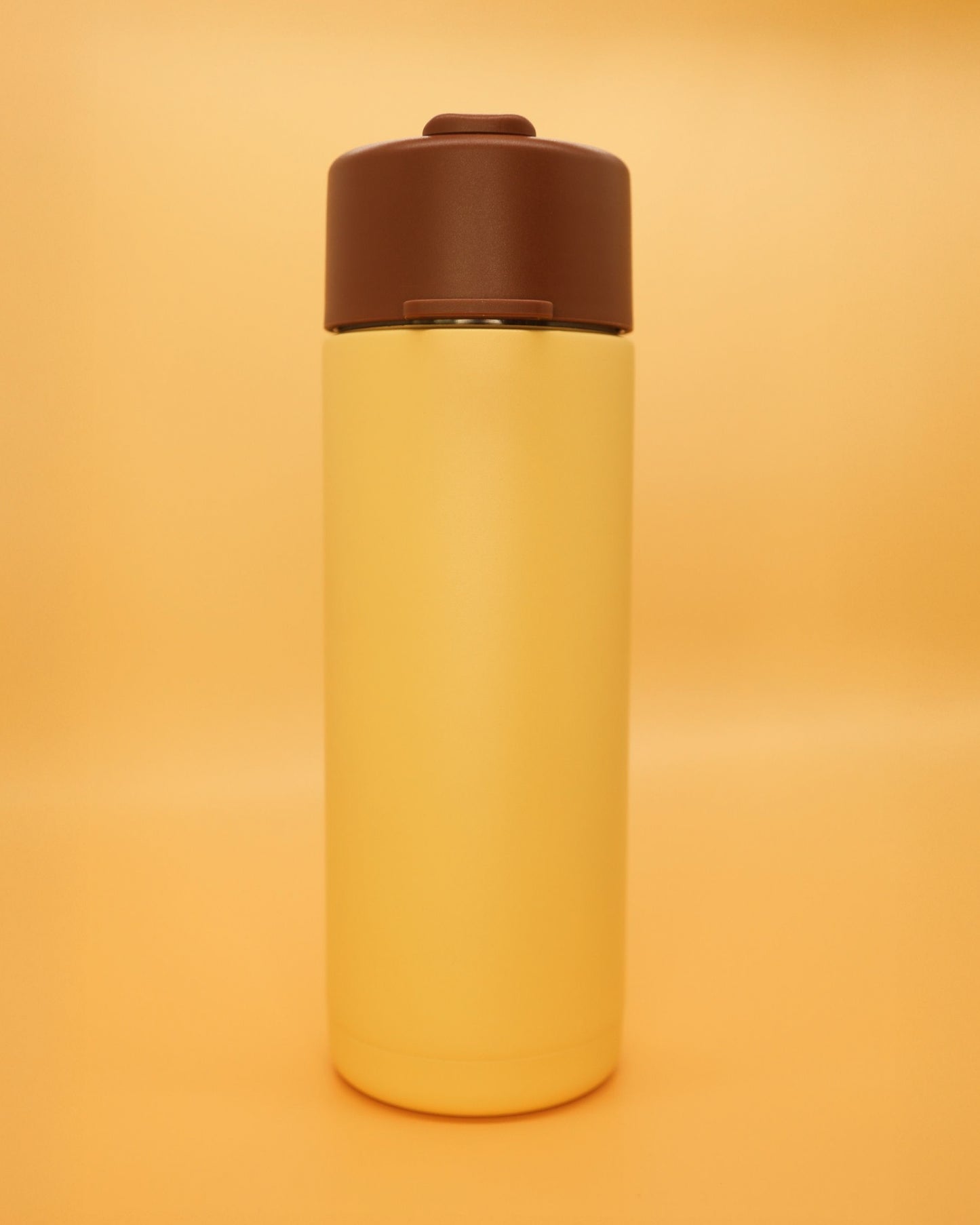CERAMIC BOTTLE - BUTTERMILK AND BROWN