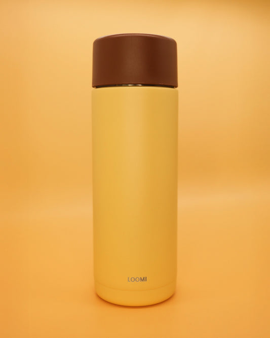 SOLD OUT - CERAMIC BOTTLE - BUTTERMILK AND BROWN