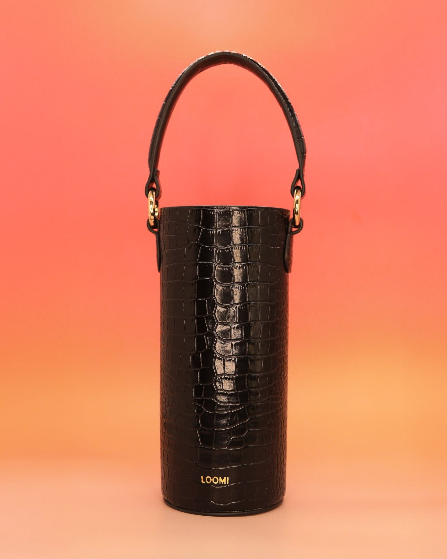 Black Faux Leather Cover For Loomi Water Cover 