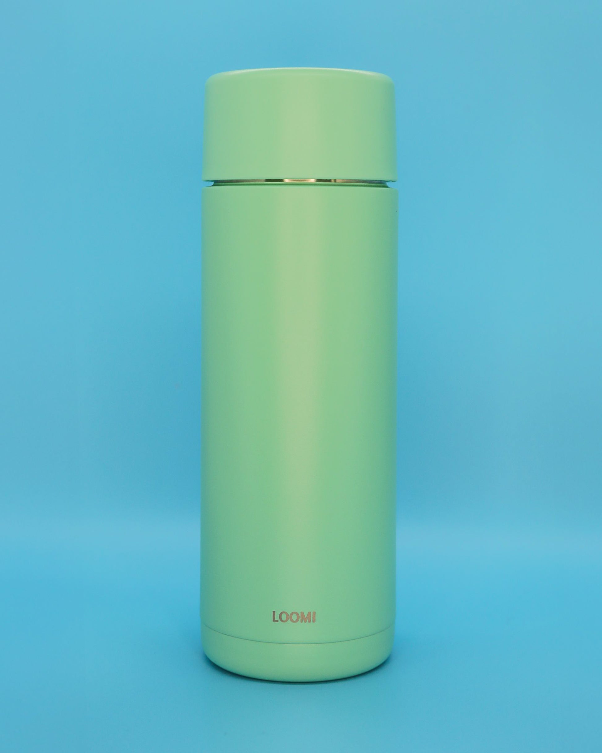 Green 20oz Water Bottle Ceramic Lined 